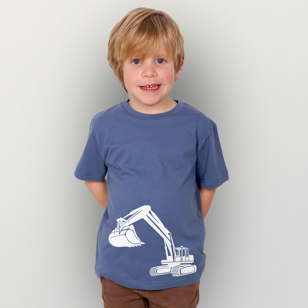 Kinder T-Shirt Bagger | Mode Bio Fair in und mehr HANDGEDRUCKT und 