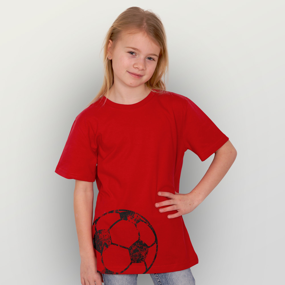 Fußball Fair - HANDGEDRUCKT Mode und Bio T-Shirt Kinder | mehr und in