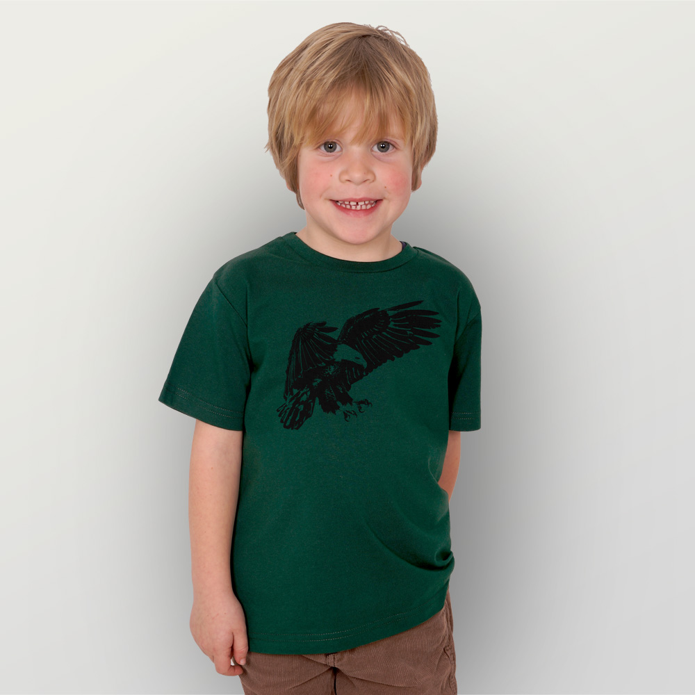 Kinder T-Shirt Weißkopfseeadler | HANDGEDRUCKT - Mode und mehr in Bio und  Fair