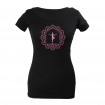 Frauen Scooped Neck T-Shirt My Home Is My Tempel